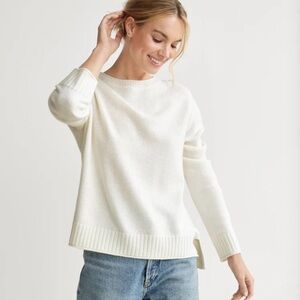 Jenni Kayne Cream Crew Neck Sweater